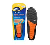 Scholl GelActiv - Plantillas de trabajo y botas para hombre, comodidad durante todo el día en el trabajo, absorción de impactos y amortiguación cómoda con tecnología GelWave, talla 36-40