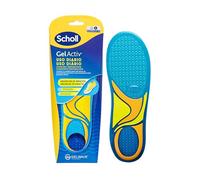 Scholl GelActiv Uso Diario Plantillas de Gel con Memory Foam para Hombre-Antifatiga, Amortiguación Avanzada, Espuma Viscoelástica y GelWave, Compatibles todo tipo de Botas o Zapatillas, Talla 40-46.5