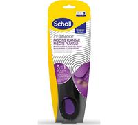 Scholl In-Balance Plantillas Ortopédicas para Hombre y Mujer - Plantillas Fascitis Plantar, Dolor de Talón y Metatarsalgia, Soporte del Arco, Pies Planos y Espolón Calcáneo, Talla L 42,5-45