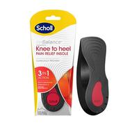 Scholl In-Balance Orthotics - Plantillas 3 en 1 para aliviar el dolor de rodilla y talón, soporte de arco y talón, talla M, 1 par