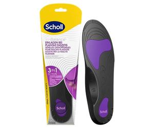 Scholl In-Balance Plantillas ortopédicas para hombre y mujer, plantillas ortopédicas para espolón calcáneo, para dolor de pie y talón, soporte de arco para fascitis plantar, pies planos y