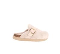 Scholl Ivy Big Buckle, Sandalia Mujer, Beige, 35 EU