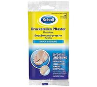Scholl Kurotex - Lote de 5 parches para puntos de presión, para proteger contra la fricción y aliviar el dolor al instante, extrafinas, para talones y dedos de los pies, impermeables, embalaje