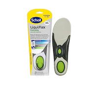 Scholl LiquiFlex Everyday L Comfort - Plantillas de espuma viscoelástica y soporte de arco, paquete de 2, Amarillo, Large