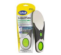 Scholl Liquiflex Everyday - Plantillas ajustables antiolores de espuma viscoelástica con tecnología 5 en 1 para todo tipo de zapatos, soporte de arco plantar, uso diario, talla S (35,5 - 40,5)