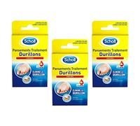 SCHOLL Lote de 3 paquetes de 4 apósitos cioricidas durillones