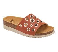 Scholl Magaluf Bioprint - Chanclas de color coñac, talla 36