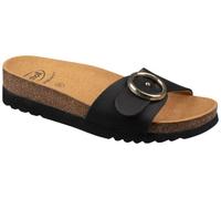 Scholl Malibu' Mule, Sandalia Mujer, Negro, 36 EU, Negro, 36 EU