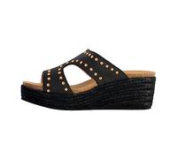 Scholl Marbella Mule, Sandalia Mujer, Negro, 38 EU