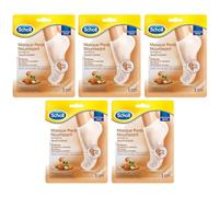SCHOLL Mascarilla para pies (1 par), nutritiva e hidratante, miel y almendra, 5 unidades