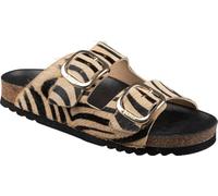 Scholl Mujer Noelle Sandale, Zebra Beige Negro, 35 EU