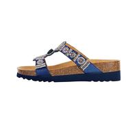 Scholl New Bogotá Azul Chanclas Mujer (Azul, Sistema de tallas de calzado EU, Adulto, Mujer, Numero, Mediano, 36), Navy Blue Multi, 36 EU