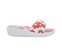 Scholl New Massage , Sandal Mujer, Blanco/Naranja, 38 EU