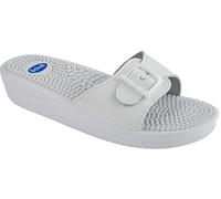 Scholl New Massage , Sandal Mujer, Blanco, 37 EU