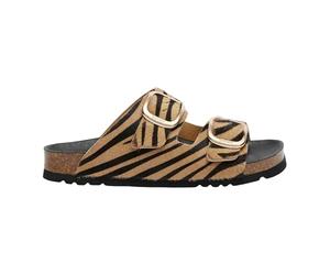 Scholl Noelle, Sandalia Mujer, Zebra Beige Negro, 39 EU
