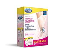 Scholl Pedimask - Mascarilla de pies, paquete de 4 x 200 g con 0% de perfumes y colorantes