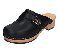 Scholl Pescura Clog 50, Sandalia Mujer, Negro, 39 EU