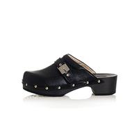 Scholl Pescura Clog 50 - Sandalia para mujer, Negro, 36 EU