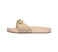 Scholl PESCURA Flat sand - Zuecos adultos unisex, Beige (sand), 45
