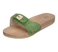 Scholl Pescura Flat, Sandalia Mujer, Verde, 36 EU