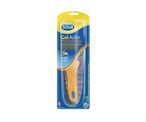 Scholl Plantillas Gel Activ Profesional para mujer, para calzado trabajo, absorción de impactos y amortiguación, talla 35.5 - 40.5, 1 par (2 plantillas)