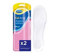 Scholl Plantillas Gelactiv Óptimas para Zapatos Planos Comodidad Todo el Día - 1 Par (Plantillas), Negro, Estándar, Fresh, 2 Unidades