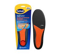 Scholl Plantillas GelActiv Zapatos y Botas de Trabajo, Plantillas con Tecnología GelWave Amortiguante, Apoyo Continuo para Personas de Pie Largo, Talla S