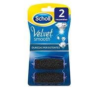 Scholl Velvet Smooth, Recambio Lima para Pies, Recambio Durezas Persistentes, Negro, 2 Unidades