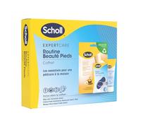 Scholl Routine Beauty Pies - Estuche que incluye una máscara para pies nutritiva con miel de manuka, un rallador anticallos tecnología Nano-Glass y una crema de pies de hidratación reforzada 75 ml