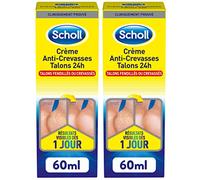Scholl Tratamiento antigrietas en los talones, 60 ml, paquete de 2