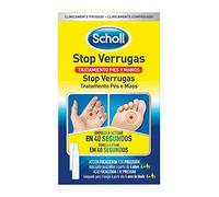 Scholl Tratamientos para Pies, Stop Verrugas, Elimina las Verrugas y Proporciona Resultados Visibles en 1 Semana, 80ml