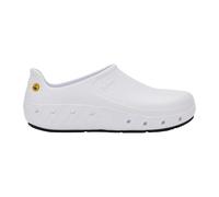 Scholl Ultragrip Shoe, Zapatos de Servicio médico Unisex Adulto, Color Blanco, 45 EU