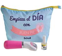 Scholl Velvet Diamond Crystals - Lima electronica con aceite y neceser, color rosa