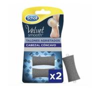 Dr. Scholl's Velvet Smooth, Recambio Lima para Pies, Recambio Talones Agrietados, Blanco, 2 Unidades