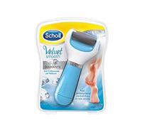 Scholl Velvet Smooth, Rollo Profesional para pedicura con Cristales de Diamante, Lima eléctrica para Piel Seca y Talones agrietados, Cabezal Intercambiable de acción Exfoliante para pies Blandos