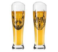 SCHONHUBER 2 VASOS DE CERVEZA Oso Y Lobo 3101733