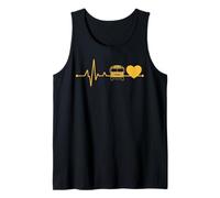 School Bus Driver Heartbeat Camiseta sin Mangas