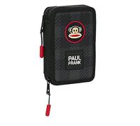 School Case With Accessories Paul Frank Campers Black 12.5 X 19.5 X... NUEVO