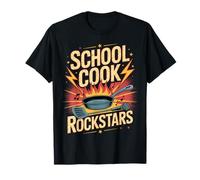School Cook Rockstars Funny Back to School Kitchen Camiseta