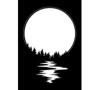 School Exercise book a4 lined, 80 pages: Illustrated shiny cover: The moon