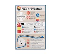 School Fire Drill Poster, Safety Education and Evacuation Route Chart, Classroom Wall Sign for Teachers and Students(Unframed,16X24inch(40X60cm))