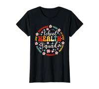 School Health Squad Funny Back to School Nurse Team Camiseta gráfica económica, Mujer, Negro, XL