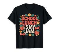 School Lunch Is My Jam Strawberry Cherry Back To School Camiseta