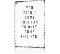 School Metal Sign Stay The Course Resilience Message Print for Teen Room Guest Room Reading Nook 8 X 12 in
