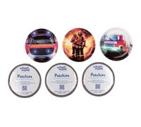School-Mood accesorios para mochilas 6er Patchy-Set Firefighters