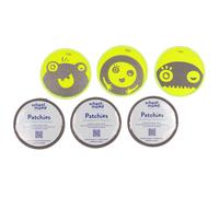 School-Mood accesorios para mochilas 6er Patchy-Set Yellow Monsters