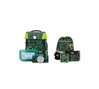 School-Mood Champion Maxx conjunto de mochila escolar Universal verde con patrón
