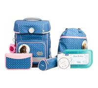 School-Mood Champion Maxx Pro Mila Juego de mochilas escolares 7 piezas azul