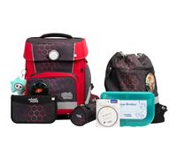 School-Mood Champion Maxx Pro Mila Juego de mochilas escolares 7 piezas rojo