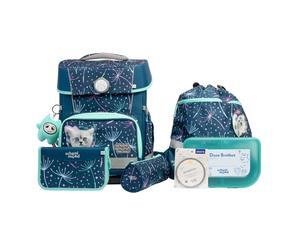 School-Mood Champion Pro Juego de mochilas escolares 7 piezas gris